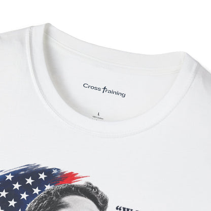 Charlie Kirk Tribute T-Shirt — "Well done, good and faithful servant" Matthew 25:21