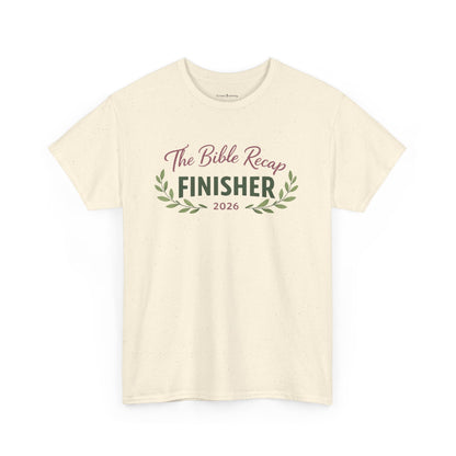 Bible Recap Finisher 2026 T-Shirt — Faith Journey Graduation Tee