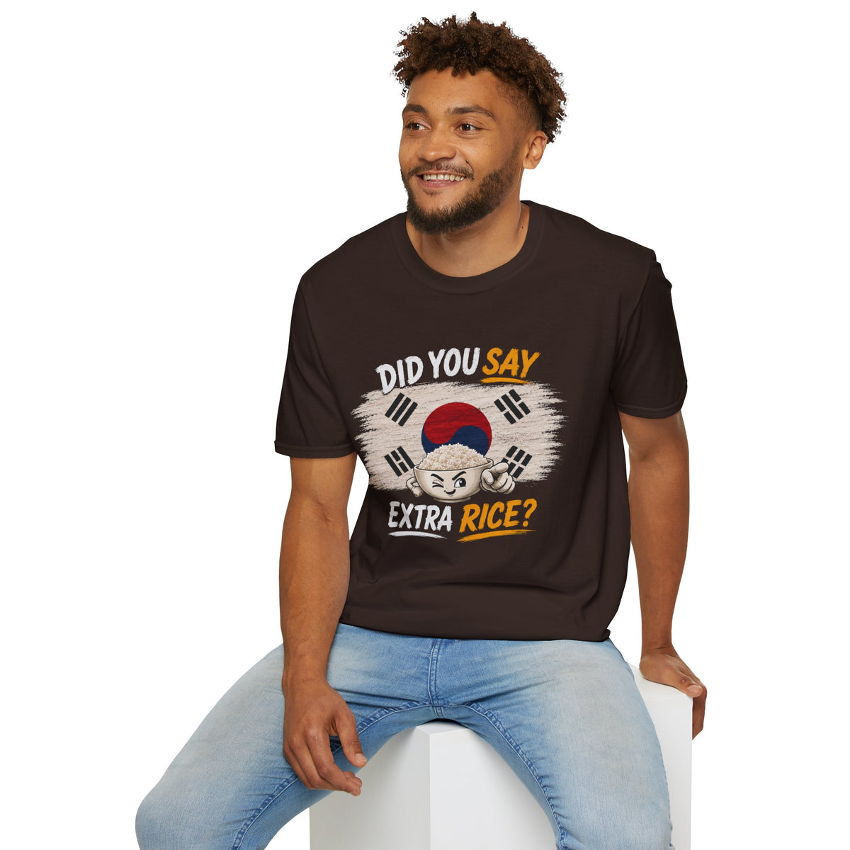 Did You Say Extra Rice? Korean Flag Rice Bowl T-Shirt