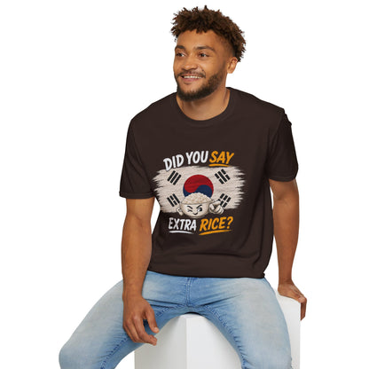 Did You Say Extra Rice? Korean Flag Rice Bowl T-Shirt