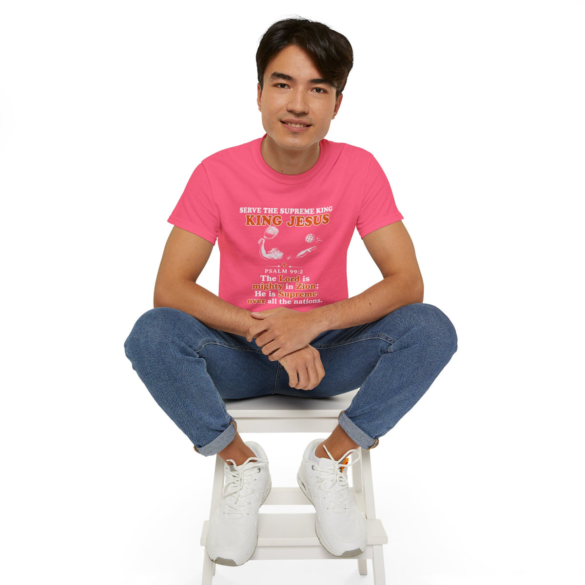 King Jesus Psalm 99:2 T-Shirt — Christian Faith Graphic Tee