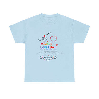 Jesus Loves You Tee — John 3:16 Christian Faith T-Shirt
