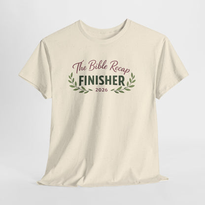 Bible Recap Finisher 2026 T-Shirt — Faith Journey Graduation Tee