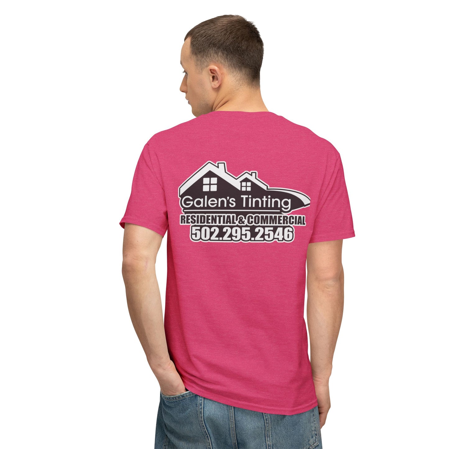Christian Faith T-Shirt — "I am the sinner whom Jesus died for & kept" Pink Tee
