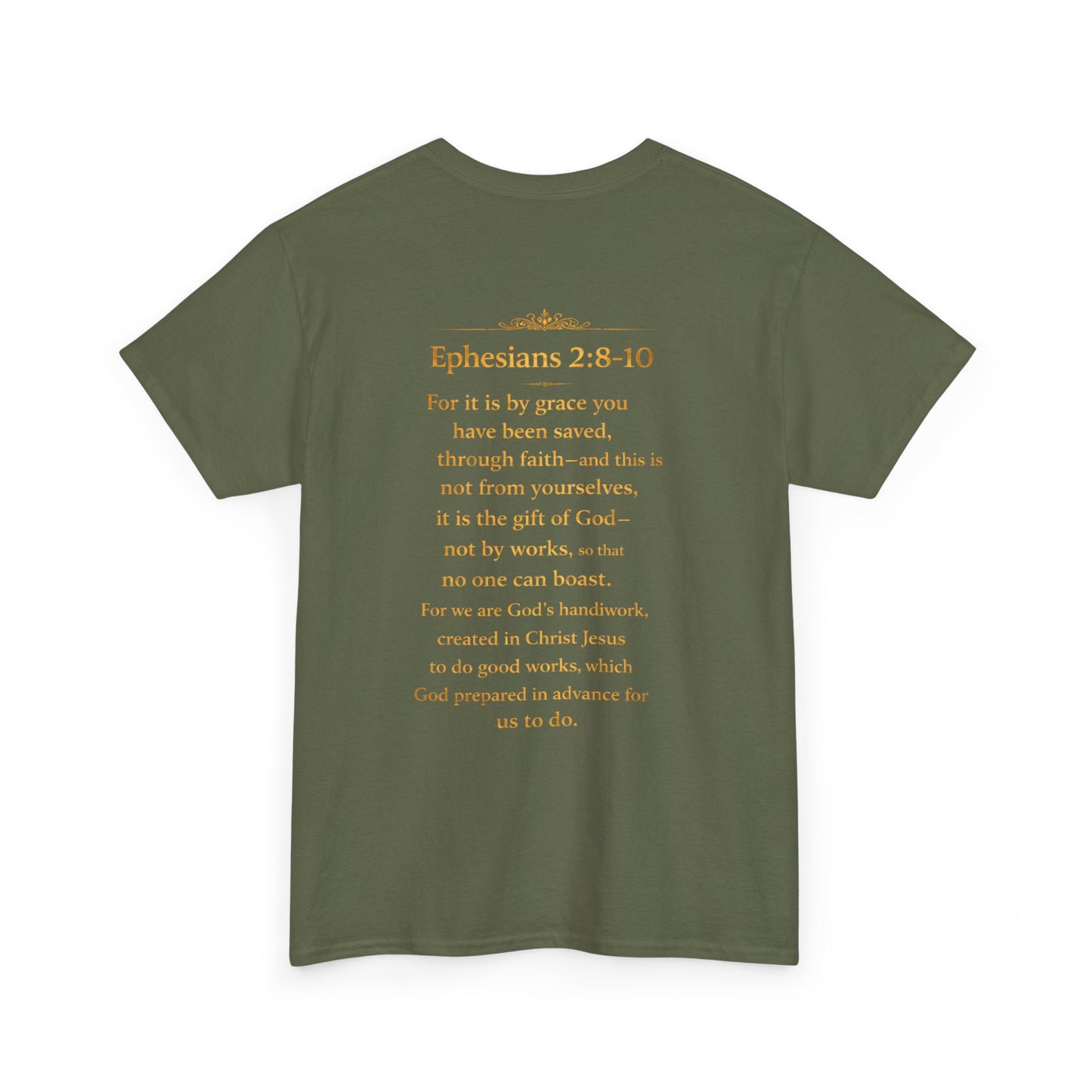 God’s Grace Tee — "I’m Playing Today Because of God’s Grace" Christian T-Shirt (Ephesians 2:8-10)