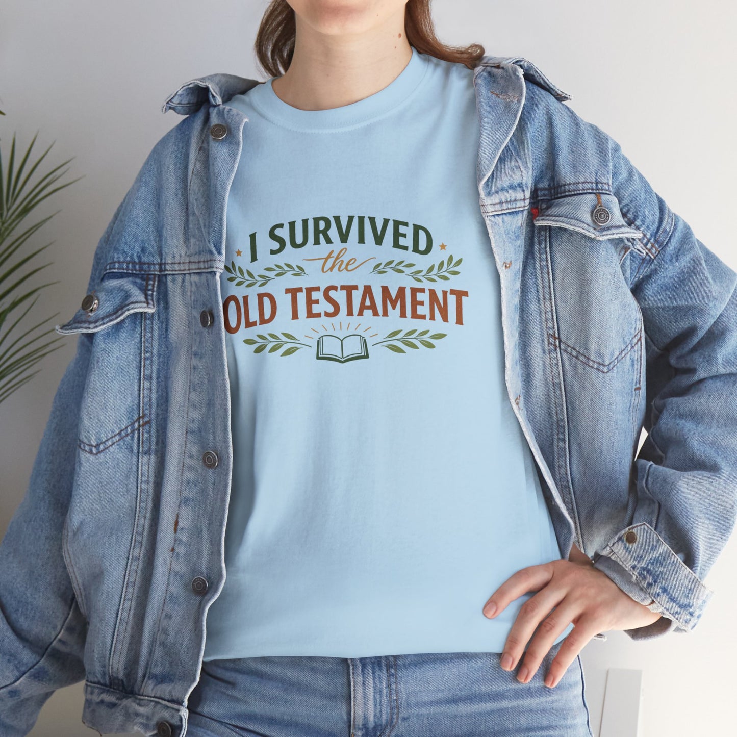 I Survived the Old Testament Tee – Funny Christian Bible Study Shirt