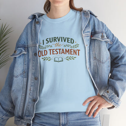 I Survived the Old Testament Tee – Funny Christian Bible Study Shirt