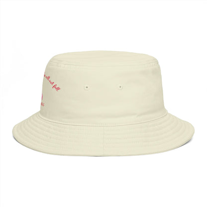 Bucket Hat — Psalm 46:5 Faith Ribbon Bucket Hat (God Is Within Her)