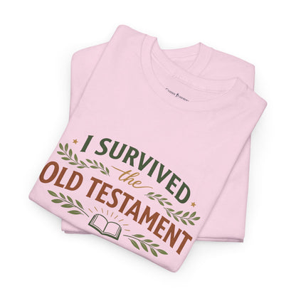 I Survived the Old Testament Tee – Funny Christian Bible Study Shirt