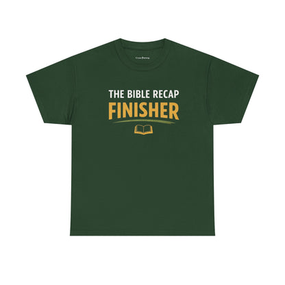 Bible Recap Finisher Tee – Christian Study Graduation Shirt