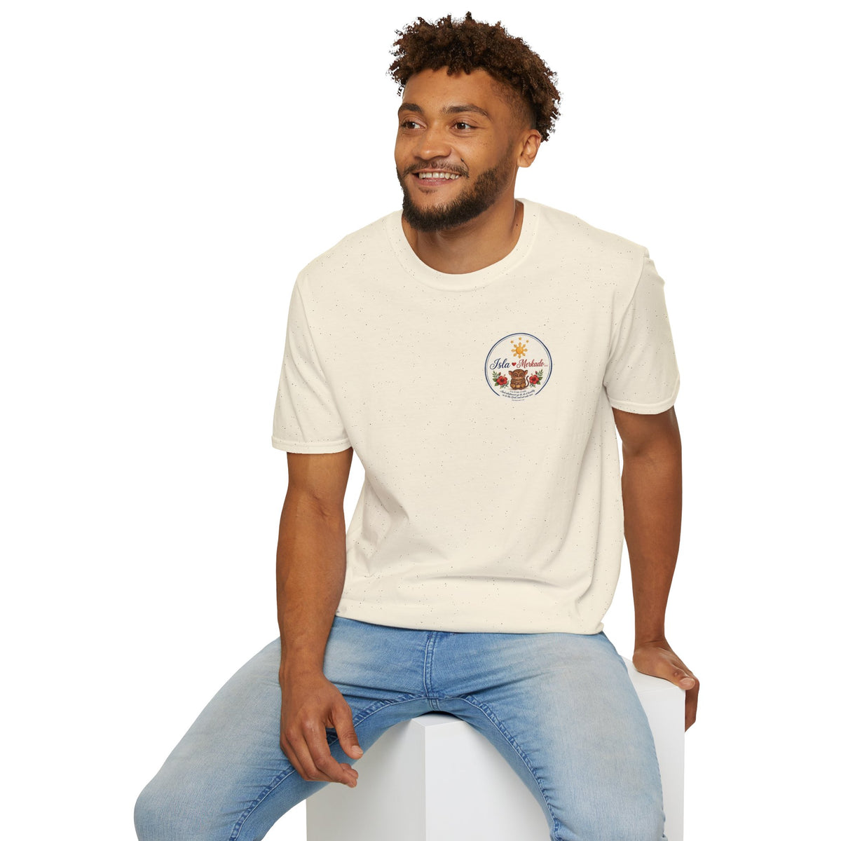 Isla Mercado Floral Tiki Graphic T-Shirt