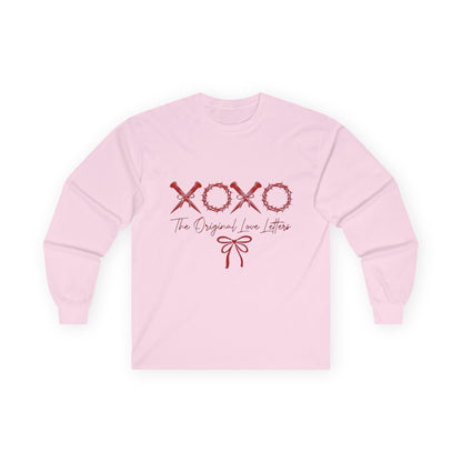 Long Sleeve Tee — XOXO 'The Original Love Letters' Valentine's Graphic Shirt