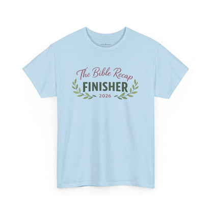 Bible Recap Finisher 2026 T-Shirt — Faith Journey Graduation Tee