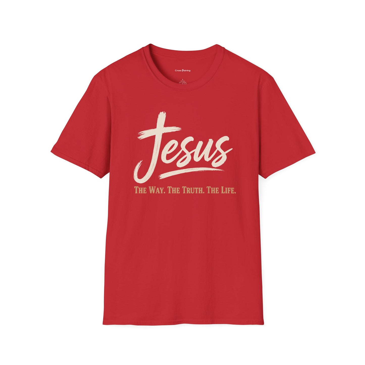 Jesus Script T‑Shirt — 'Jesus: The Way. The Truth. The Life.' Christian Faith Tee