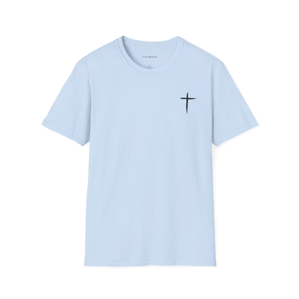 Minimal Cross T-Shirt – Small Chest Christian Cross Tee