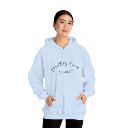 Faith-Inspired Unisex Hoodie, Walk By Faith Sweatshirt, Cozy Faith Sweatshirt, Inspirational Gift for Her, Everyday Faith Apparel