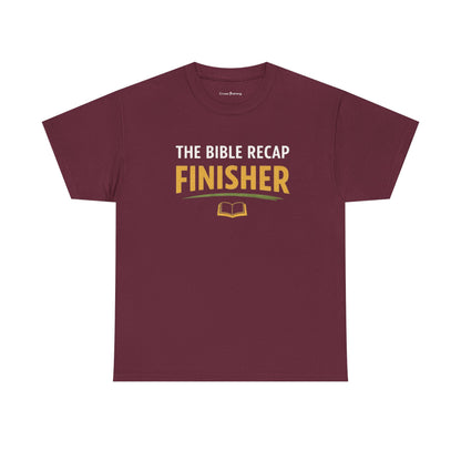 Bible Recap Finisher Tee – Christian Study Graduation Shirt