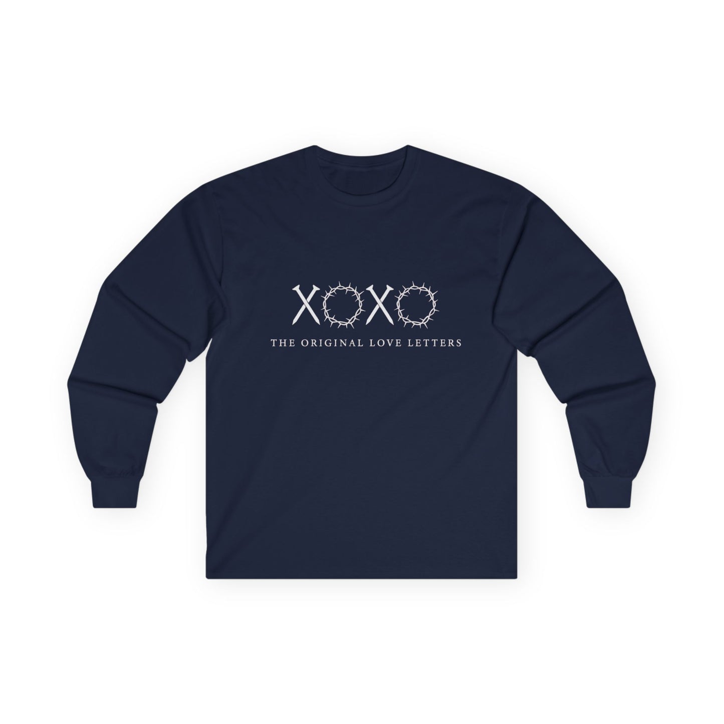 XOXO Barbed Wire Long Sleeve Tee — "The Original Love Letters" Graphic Shirt