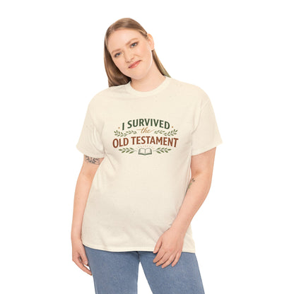 I Survived the Old Testament Tee – Funny Christian Bible Study Shirt