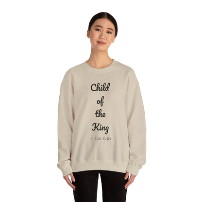 Child of the King Crewneck Sweatshirt | Inspirational Gift, Faith Apparel, Cozy Fashion, Christian Sweatshirt, Unisex Clothing