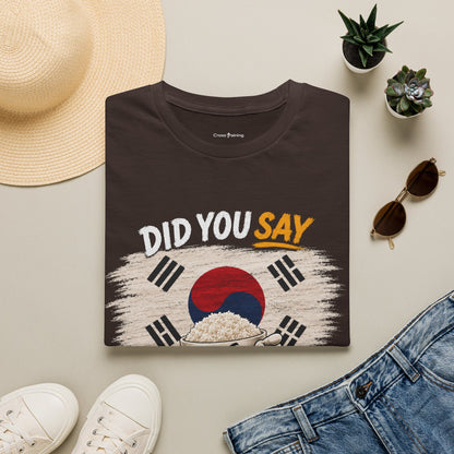 Did You Say Extra Rice? Korean Flag Rice Bowl T-Shirt