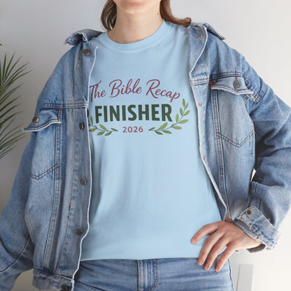 Bible Recap Finisher 2026 T-Shirt — Faith Journey Graduation Tee