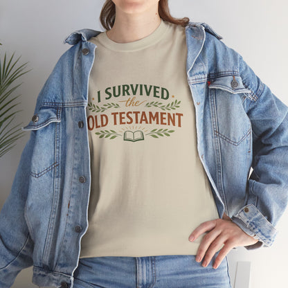 I Survived the Old Testament Tee – Funny Christian Bible Study Shirt