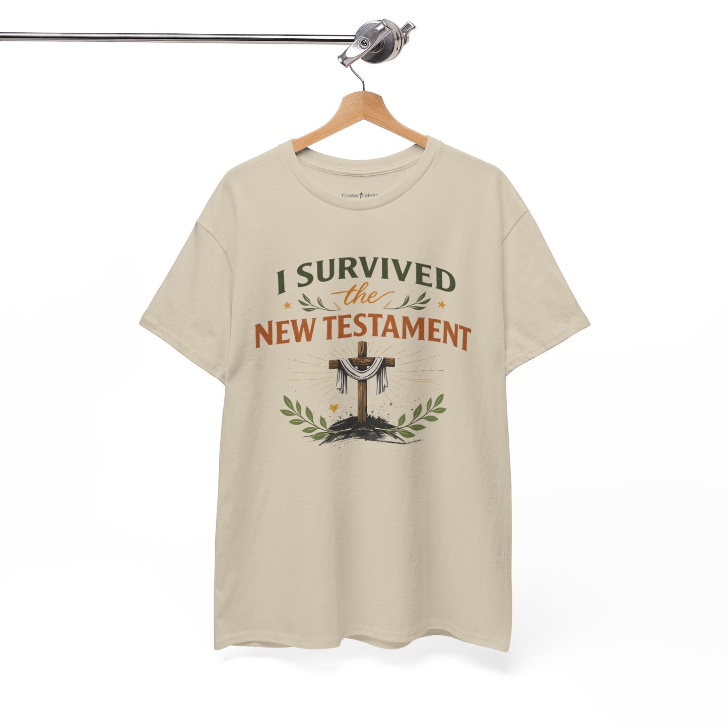 I Survived the New Testament T-Shirt — Christian Faith Cross Tee