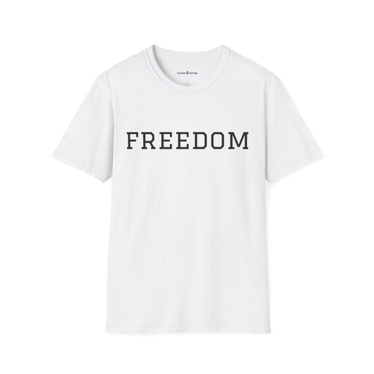 Freedom & Faith Unisex T-Shirt, Inspirational Tee, Casual Wear, Christian Apparel, Great for Everyday Use
