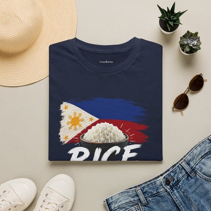 Rice Is Life T-Shirt — Filipino Flag Rice Bowl Graphic Tee
