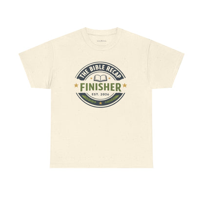 Bible Recap Finisher T‑Shirt — “Finisher” Faith Journey Tee