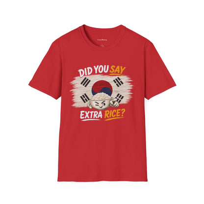 Did You Say Extra Rice? Korean Flag Rice Bowl T-Shirt