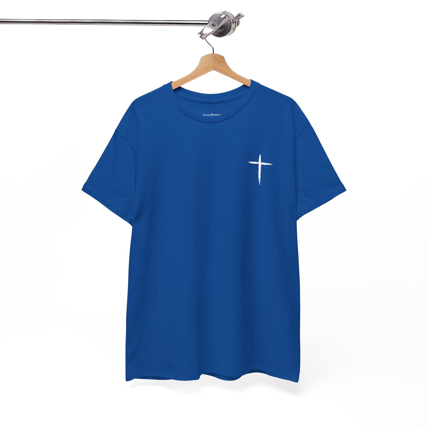 Christian Cross Tee — "May Heavenly Things Constantly Interrupt Our Earthly Things" Inspirational T‑Shirt