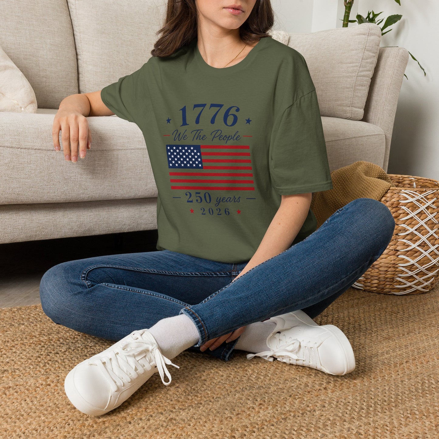 1776 We The People T-Shirt — American Flag Patriotic Tee for Independence Day