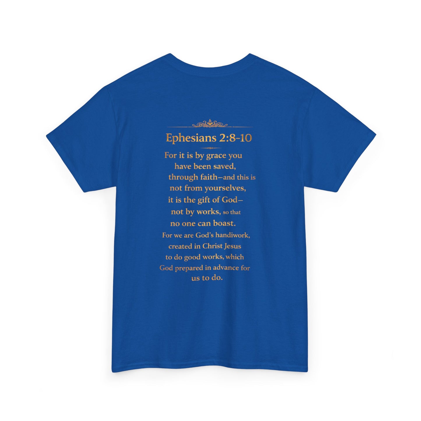 God’s Grace Tee — "I’m Playing Today Because of God’s Grace" Christian T-Shirt (Ephesians 2:8-10)