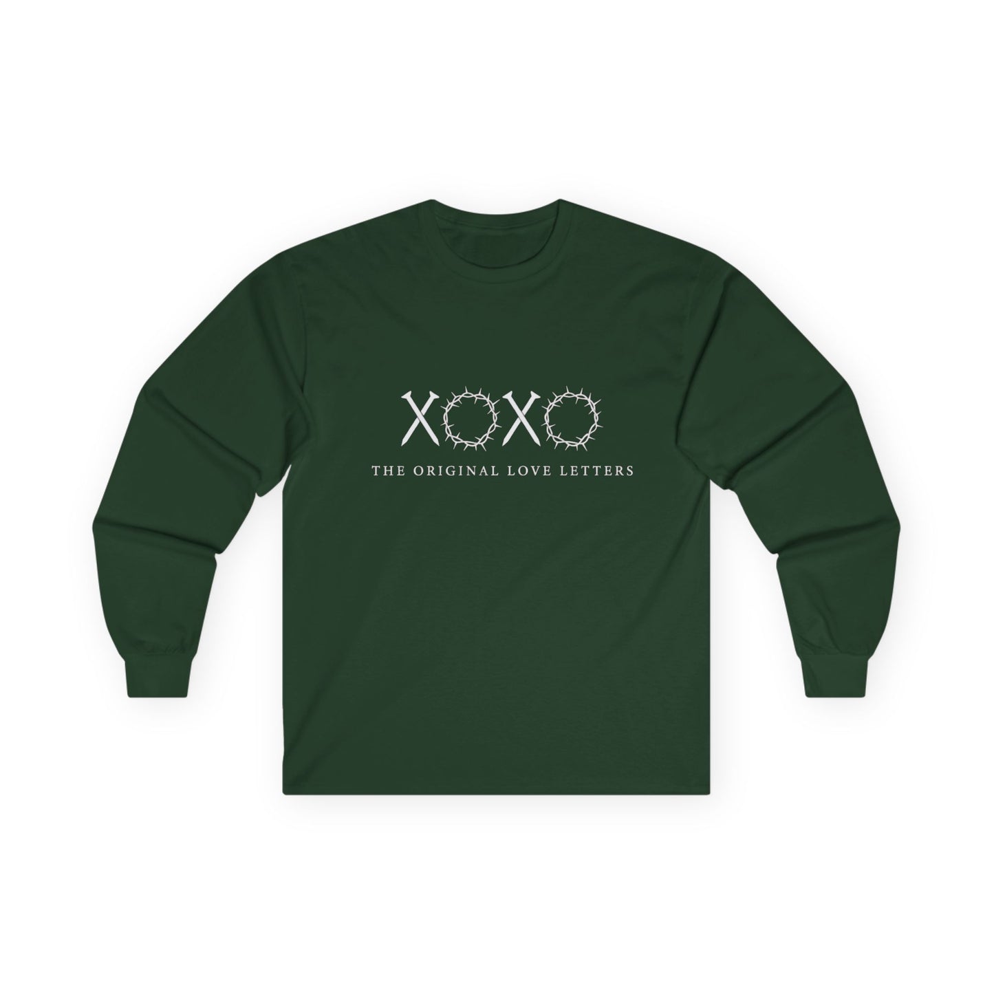 XOXO Barbed Wire Long Sleeve Tee — "The Original Love Letters" Graphic Shirt