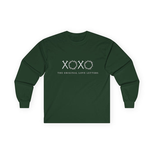 XOXO Barbed Wire Long Sleeve Tee — "The Original Love Letters" Graphic Shirt