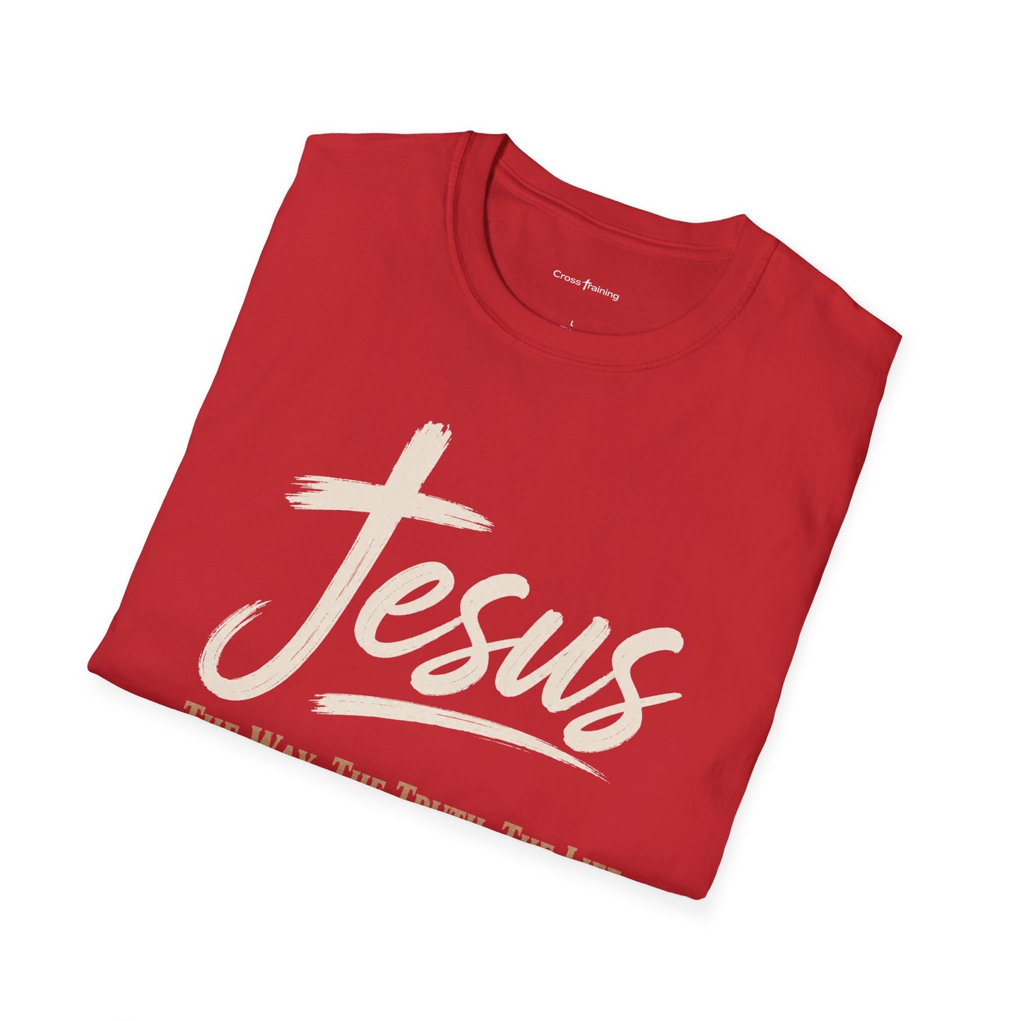 Jesus Script T‑Shirt — 'Jesus: The Way. The Truth. The Life.' Christian Faith Tee