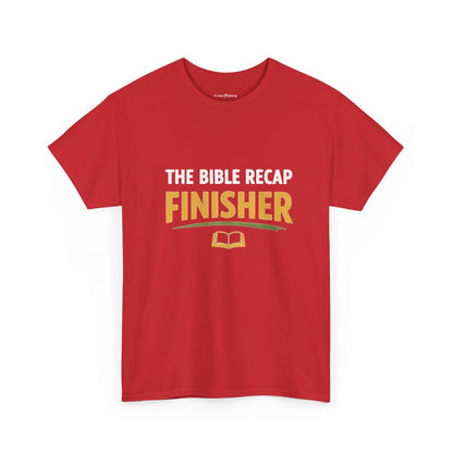 Bible Recap Finisher Tee – Christian Study Graduation Shirt