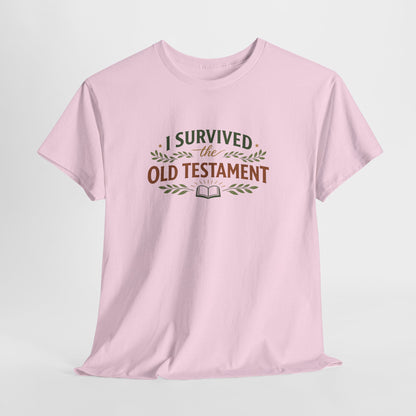 I Survived the Old Testament Tee – Funny Christian Bible Study Shirt