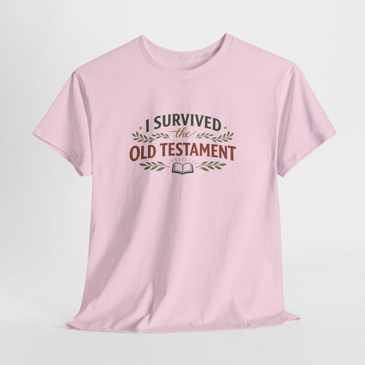 I Survived the Old Testament Tee – Funny Christian Bible Study Shirt