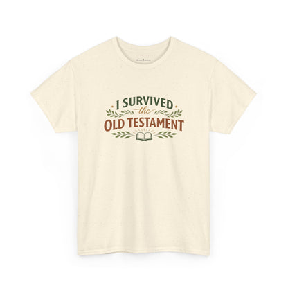 I Survived the Old Testament Tee – Funny Christian Bible Study Shirt