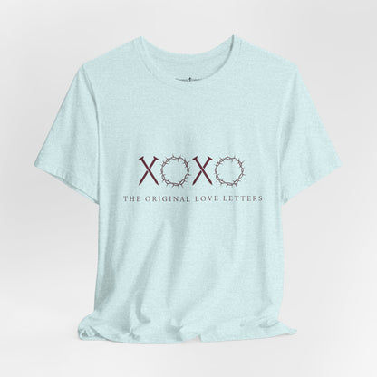XOXO Floral Tee — "The Original Love Letters" Valentine's Graphic T-Shirt