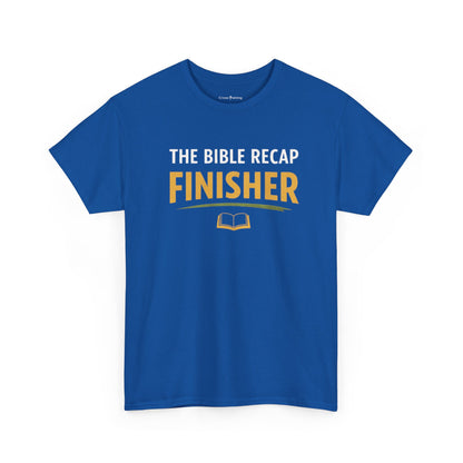 Bible Recap Finisher Tee – Christian Study Graduation Shirt