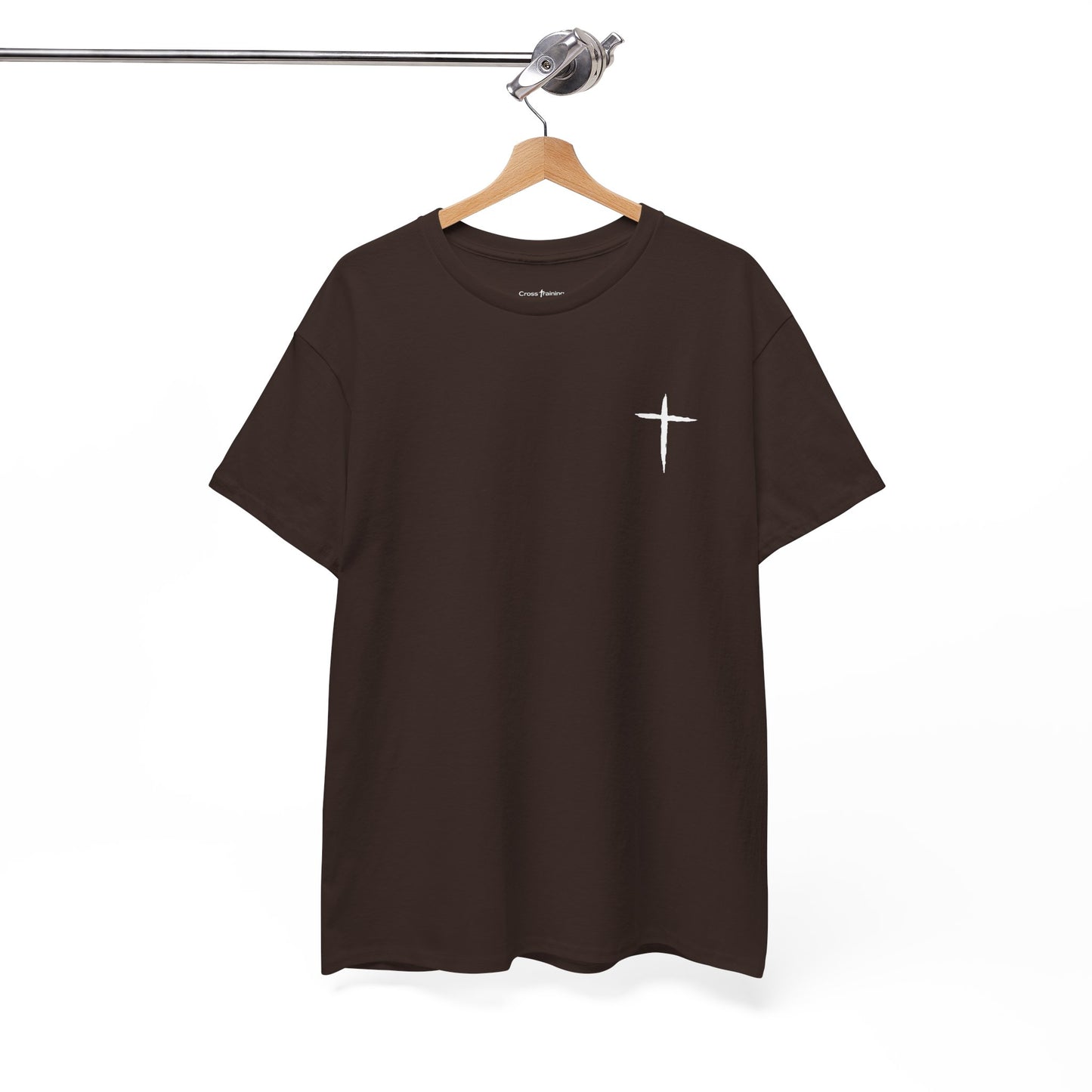 Christian Cross Tee — "May Heavenly Things Constantly Interrupt Our Earthly Things" Inspirational T‑Shirt