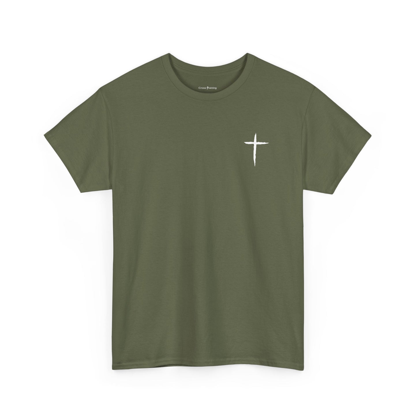 Christian Cross Tee — "May Heavenly Things Constantly Interrupt Our Earthly Things" Inspirational T‑Shirt