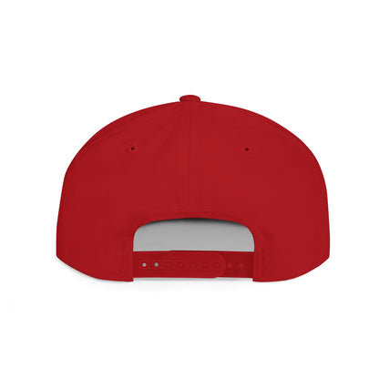 Flat Bill Snapback Hat — "The joy of the Lord is my strength" (Nehemiah 8:10)