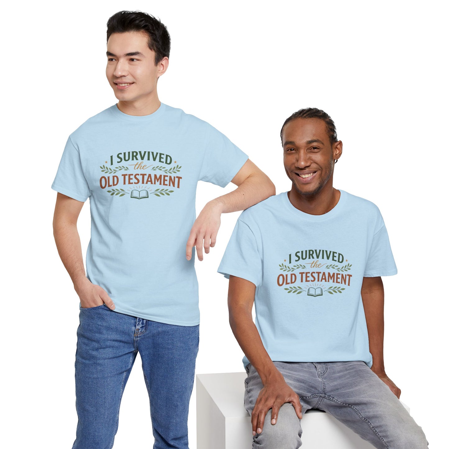 I Survived the Old Testament Tee – Funny Christian Bible Study Shirt