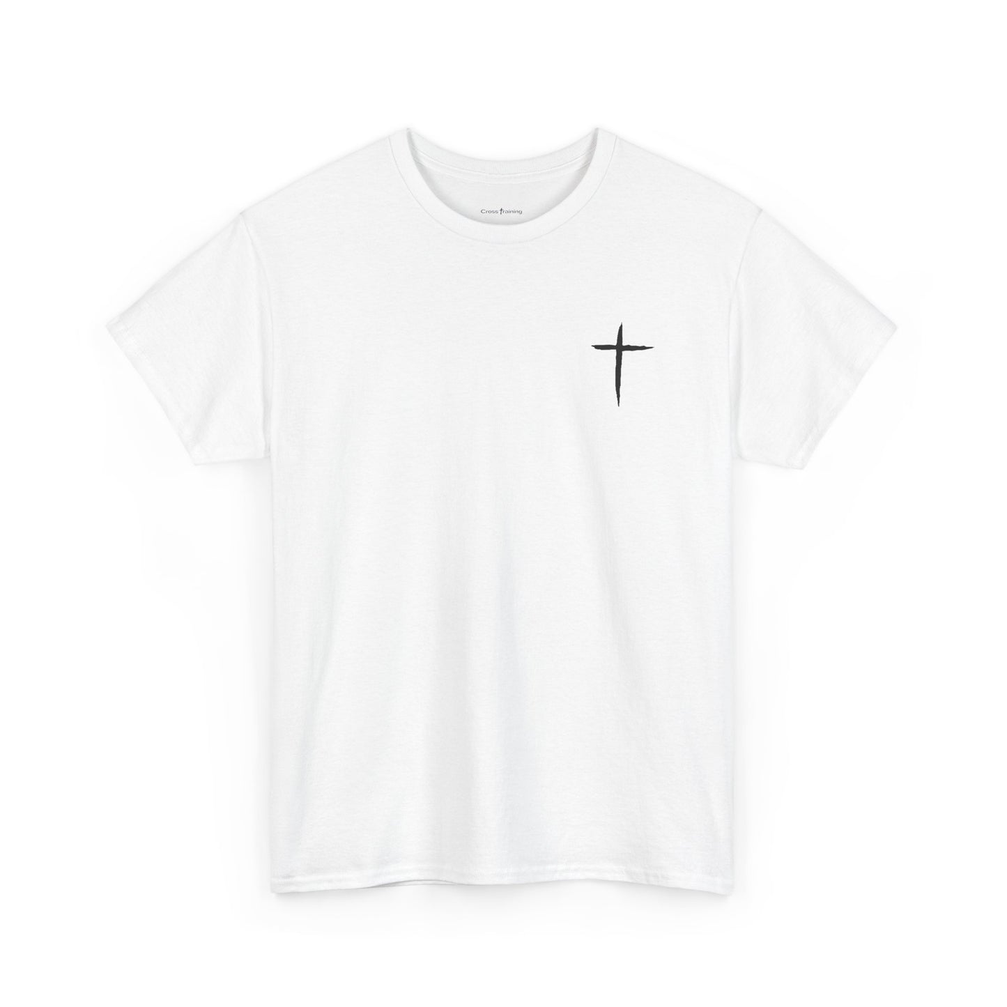 Christian Cross Tee — "May Heavenly Things Constantly Interrupt Our Earthly Things" Inspirational T‑Shirt