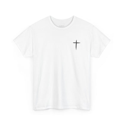 Christian Cross Tee — "May Heavenly Things Constantly Interrupt Our Earthly Things" Inspirational T‑Shirt
